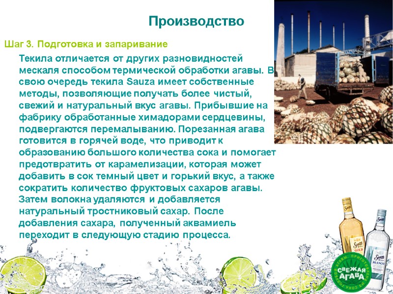 Шаг 3. Подготовка и запаривание Текила отличается от других разновидностей мескаля способом термической Шаг 3. Подготовка и запаривание Текила отличается от других разновидностей мескаля способом термической